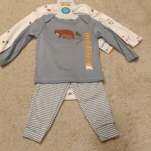 New!Carter's Baby Boy Mama Bear Matching 3 Pc Set 12m